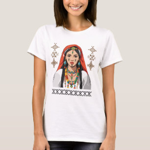 Amazigh Kabyle Berber Tattoo Symbole tifinagage Ar T-Shirt