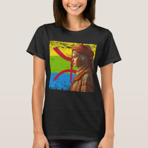 Amazigh Kabyle Berber Tattoo Symbole tifinagage Ar T-Shirt