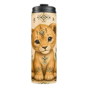 Amazigh-Löwenjunges – Erbe & Natur Thermosbecher