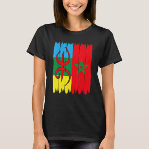 Amazigh morocco Flag Proud Amazigh Flag Amazigh mo T-Shirt