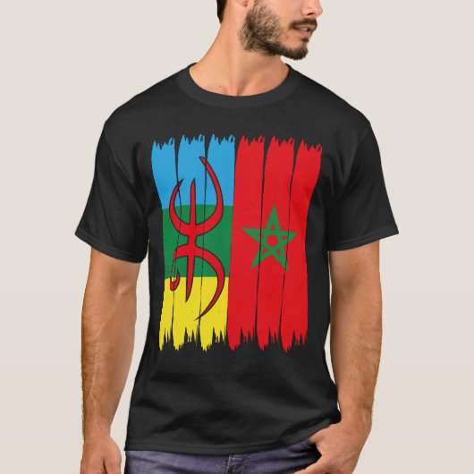 amazigh morocco flagge - amazigh atlas rif soooous T-Shirt (Vorderseite)