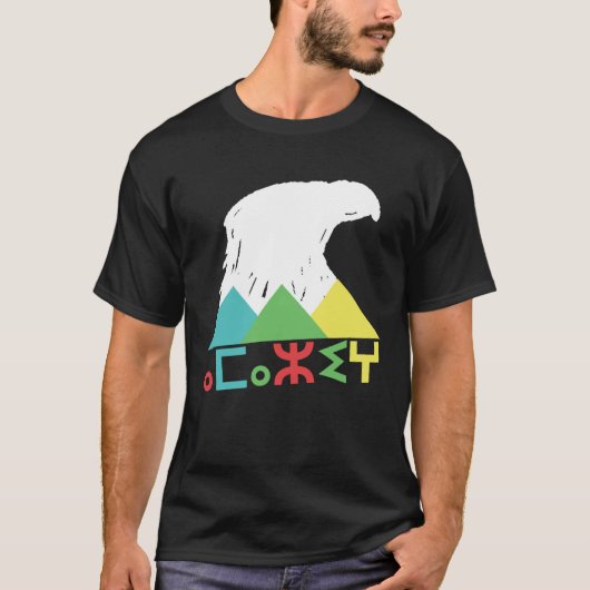 Amazigh Mountain Eagle Patriotic Pride Berber T-Shirt (Vorderseite)
