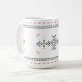 Amazigh Pattern Berber Art Kaffeetasse (Vorderseite Links)