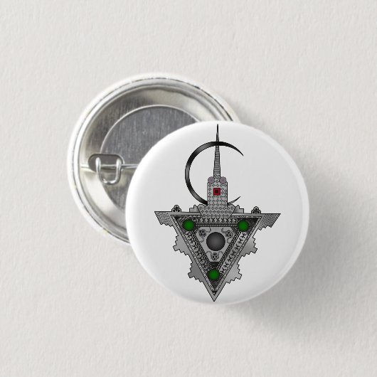 Amazigh Tazerzit Button (Vorne & Hinten)