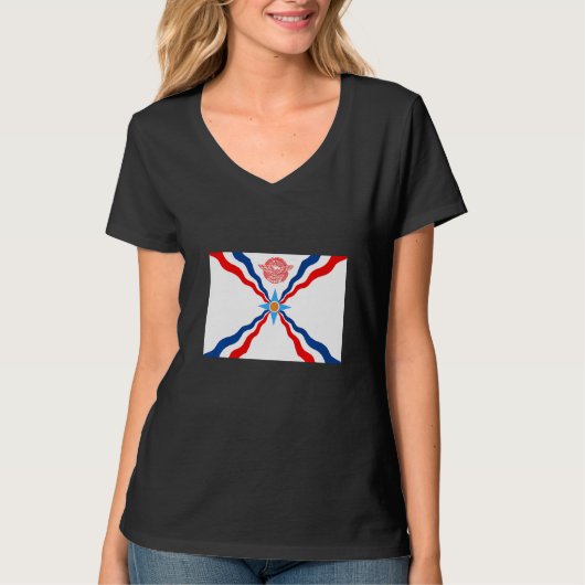 Amazing Assyrian International Flag T-Shirt (Vorderseite)