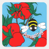 Amazing Bee Sticker (Vorderseite)