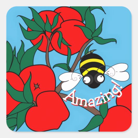 Amazing Bee Sticker (Vorderseite)