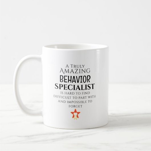 Amazing Behavior Specialist Personalized gift Kaffeetasse (Links)