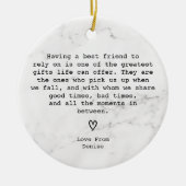 Amazing Best Special Friend Definition Keramik Ornament (Vorne)