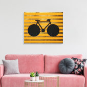 amazing black bicycle & golden stripes leinwanddruck (Insitu (Wohnzimmer))