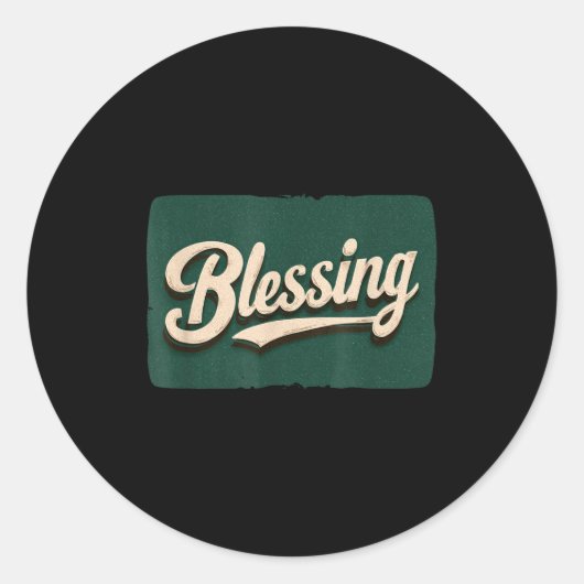 Amazing Blessing Logo Costume Runder Aufkleber (Vorderseite)