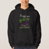 Amazing Butterfly happiness motivational garden qu Hoodie (Vorderseite)