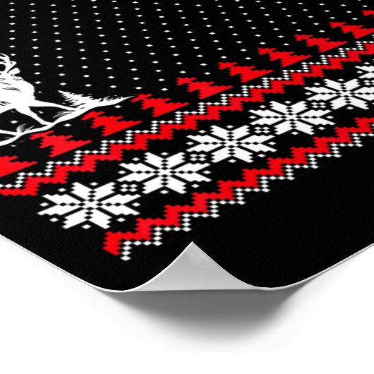 Amazing Cute Funny Duck Hunter Deer Hunting Ugly C Poster (Ecke)