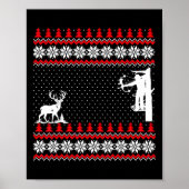 Amazing Cute Funny Duck Hunter Deer Hunting Ugly C Poster (Vorne)