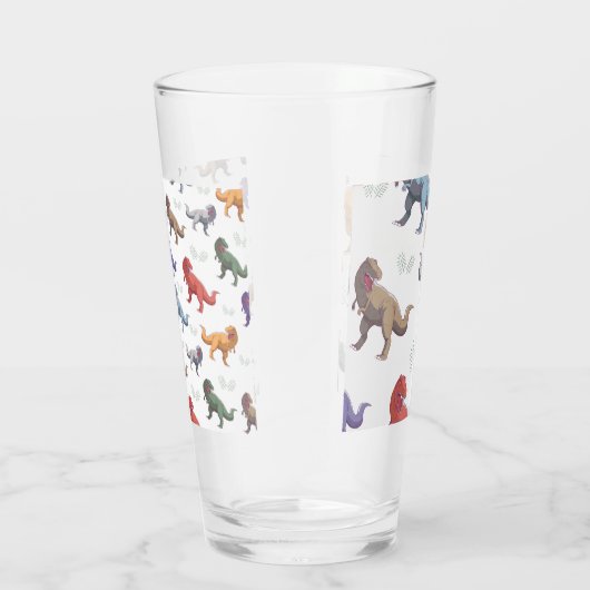 Amazing dinosaur glass cup glas (Rechts)