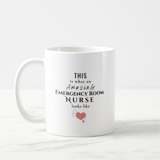 Amazing Emergency Room Nurse Personalized Kaffeetasse (Links)