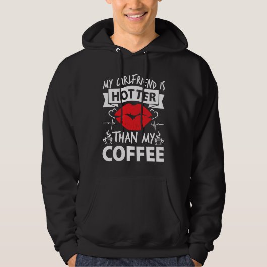 Amazing girl girlfriend coffee heart apparel women hoodie (Vorderseite)
