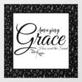 Amazing Grace Fensteraufkleber (Blatt)