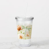 Amazing Grace Flowers and Draquelly Acryltrinkbecher (Rückseite)