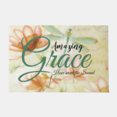 Amazing Grace Flowers and Draquelly Fußmatte (Vorderseite)