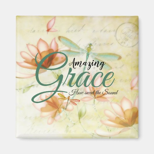 Amazing Grace Flowers and Draquelly Magnet (Vorne)