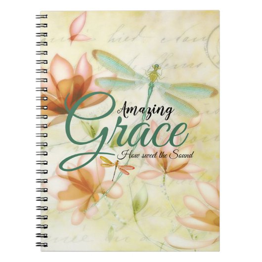 Amazing Grace Flowers and Draquelly Notizblock (Vorderseite)