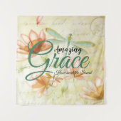 Amazing Grace Flowers and Draquelly Wandteppich (Vorderseite)