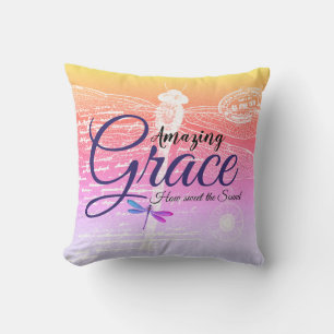 Amazing Grace Libelle Pastellverlauf Kissen