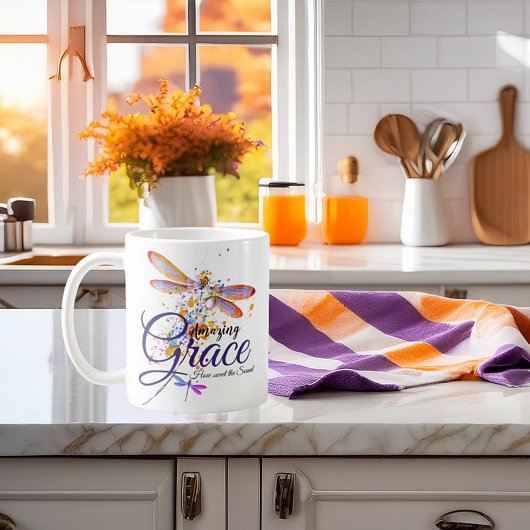 Amazing Grace Libelle Splatter Kaffeetasse