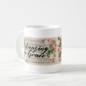 Amazing Grace - Originale Notenblatt Kaffeetasse (Vorderseite Links)