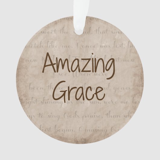 Amazing Grace Ornament (Vorderseite)