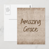 Amazing Grace Postkarte (Vorne/Hinten)