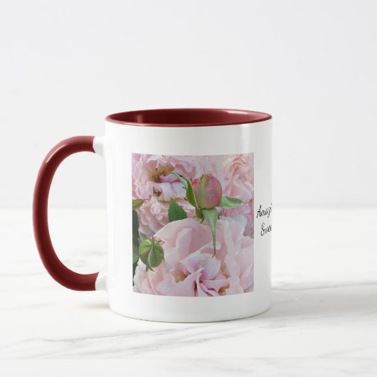 Amazing Grace Rosen Tasse SVG (Links)
