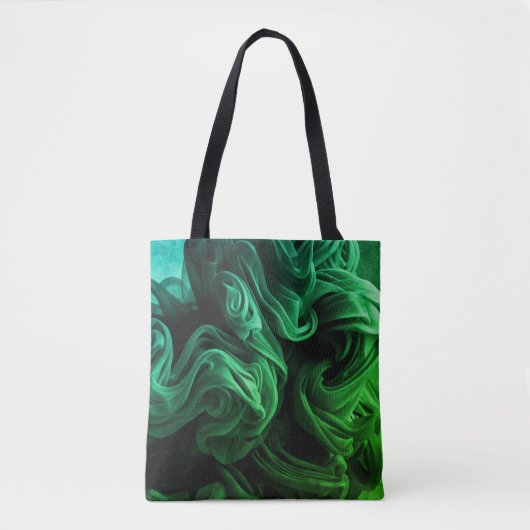 Amazing Green + Dark Green Swirls on This Reusable Tasche (Vorderseite)