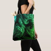 Amazing Green + Dark Green Swirls on This Reusable Tasche (Von Nahem)