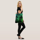 Amazing Green + Dark Green Swirls on This Reusable Tasche (Am Model)