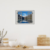 Amazing Lake Louise Mountain Fab Window Poster (Küche)