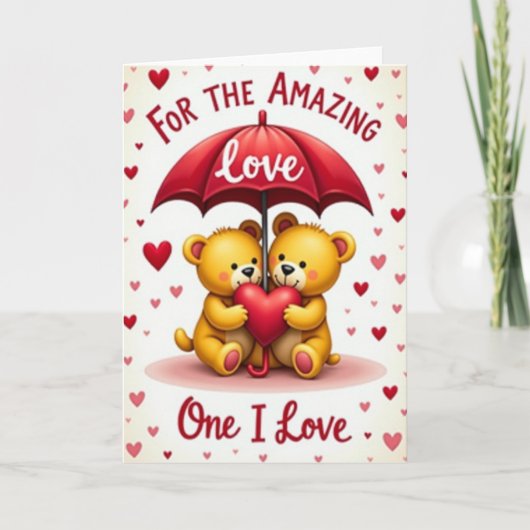 Amazing Love Heart Bears Card Karte (Vorderseite)