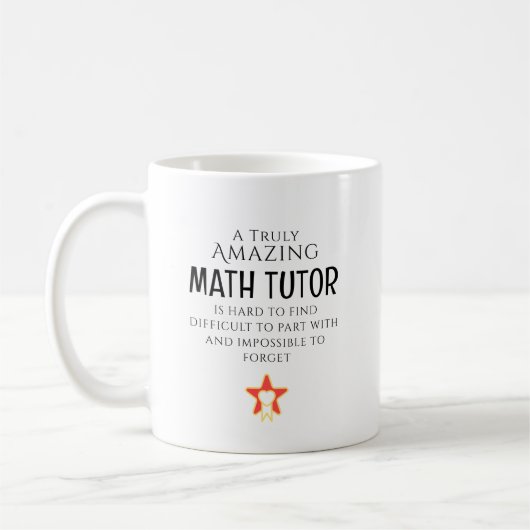 Amazing Math Tutor Hard To Find Personalized Gift Kaffeetasse (Links)