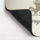 Amazing Mosaic Dragon Golden Welcome Mousepad (Ecke)