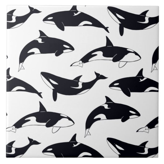 Amazing orca tile fliese (Vorderseite)