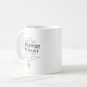 Amazing Peer Support Specialist Personalized gift Kaffeetasse (Vorderseite Links)