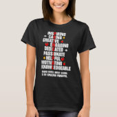 Amazing Principal Inspirational Appreciation T-Shirt (Vorderseite)