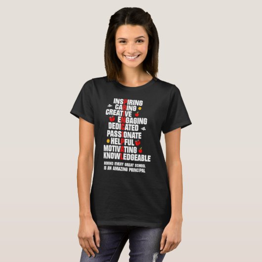 Amazing Principal Inspirational Appreciation T-Shirt (Vorne ganz)
