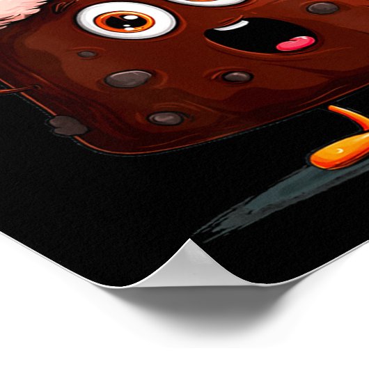 Amazing Pudding Look With Christmas Hat  Poster (Ecke)