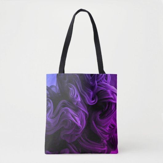 Amazing Purple + Dark Blue Swirls on This Reusable Tasche (Vorderseite)