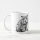 Amazing realistic wombat in pencil drawing style kaffeetasse (Links)