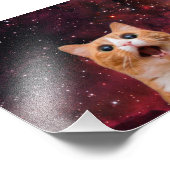 Amazing Space Cat Fotodruck (Ecke)