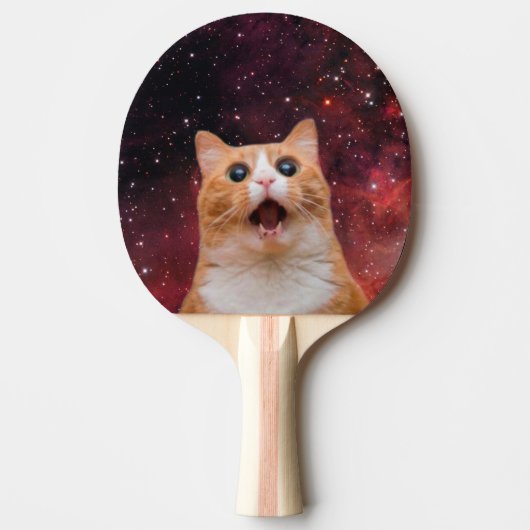 Amazing Space Cat Tischtennis Schläger (Vorderseite)