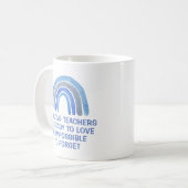 Amazing Teachers are Easy to Love Blue Rainbow Kaffeetasse (Vorderseite Links)